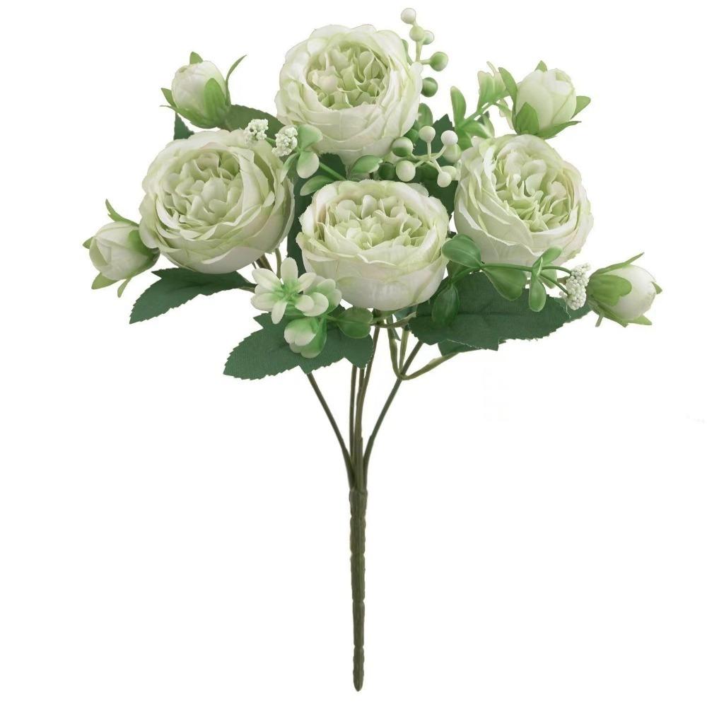 Realistic Touch Artificial Flowers Long Stem Fake Roses Home Wedding Bridal