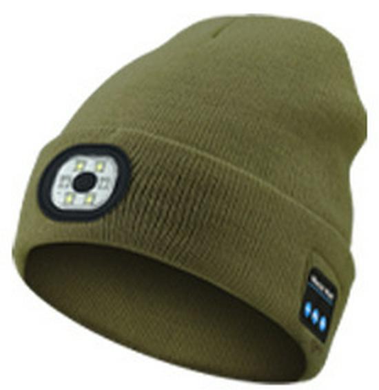 

LED Bluetooth Beanie: Dual Earbuds, Music & Call, Outdoor Headlamp