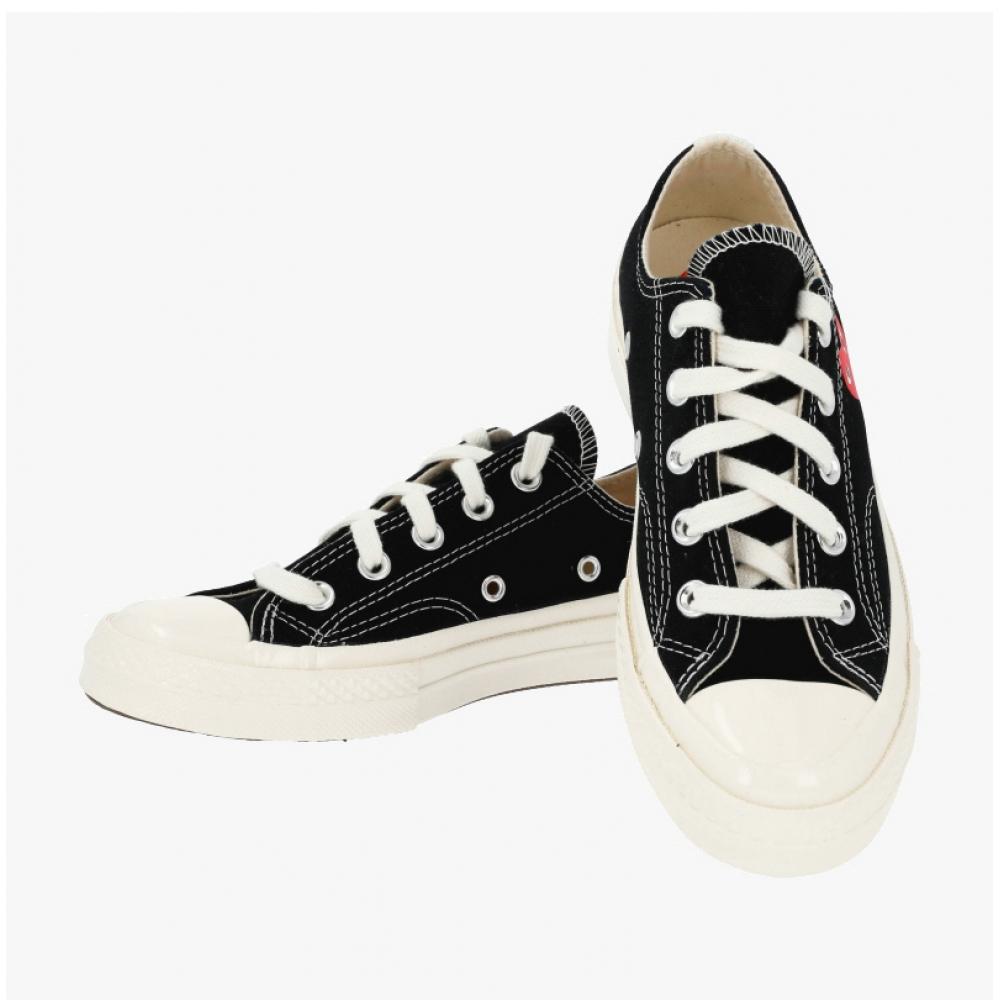 Comme Des Garcons Az K128 001 1 A08804c Play X Converse Single Heart Chuck Taylor 70 Low Sneakers