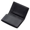 SPAD YAK Leather Business Card Accordion Navy X Black Holder, Gusset,