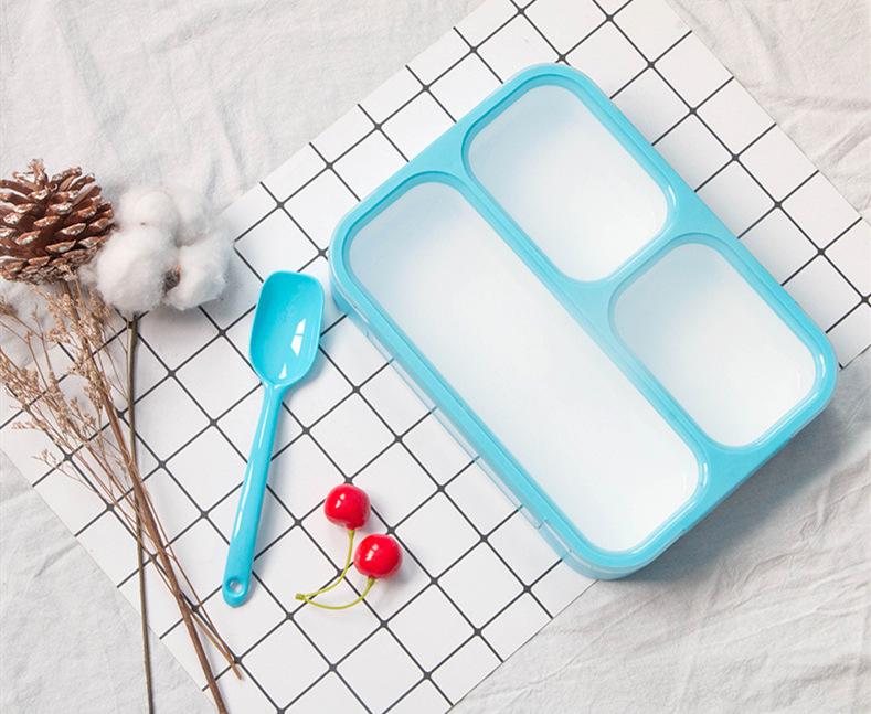 1000ML Lattice Lunch Box High Capacity Leakproof Portable Food Container Travel Camping Office School Healthy Material Bento Box