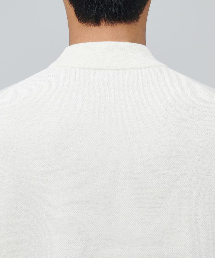 Musinsa Standard Jersey Minimal de Cuello Alto [Crema]