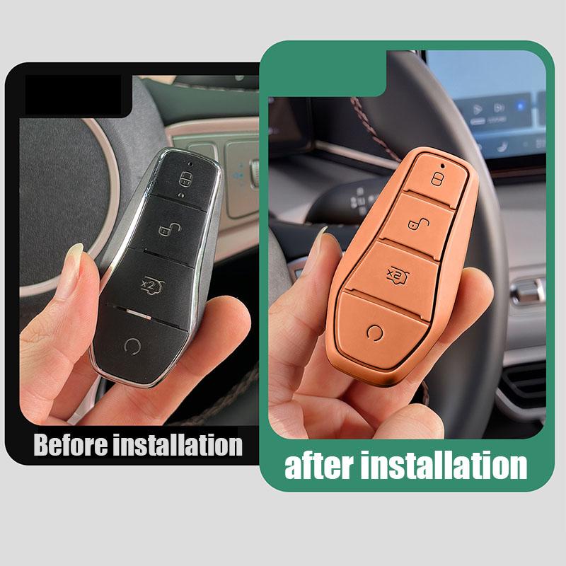 For BYD Sealion 7 Sea Lion 07 EV 2024 2025 2026 All Inclusive Silicone Key Case with Anti Drop and Anti Knock Key Shell