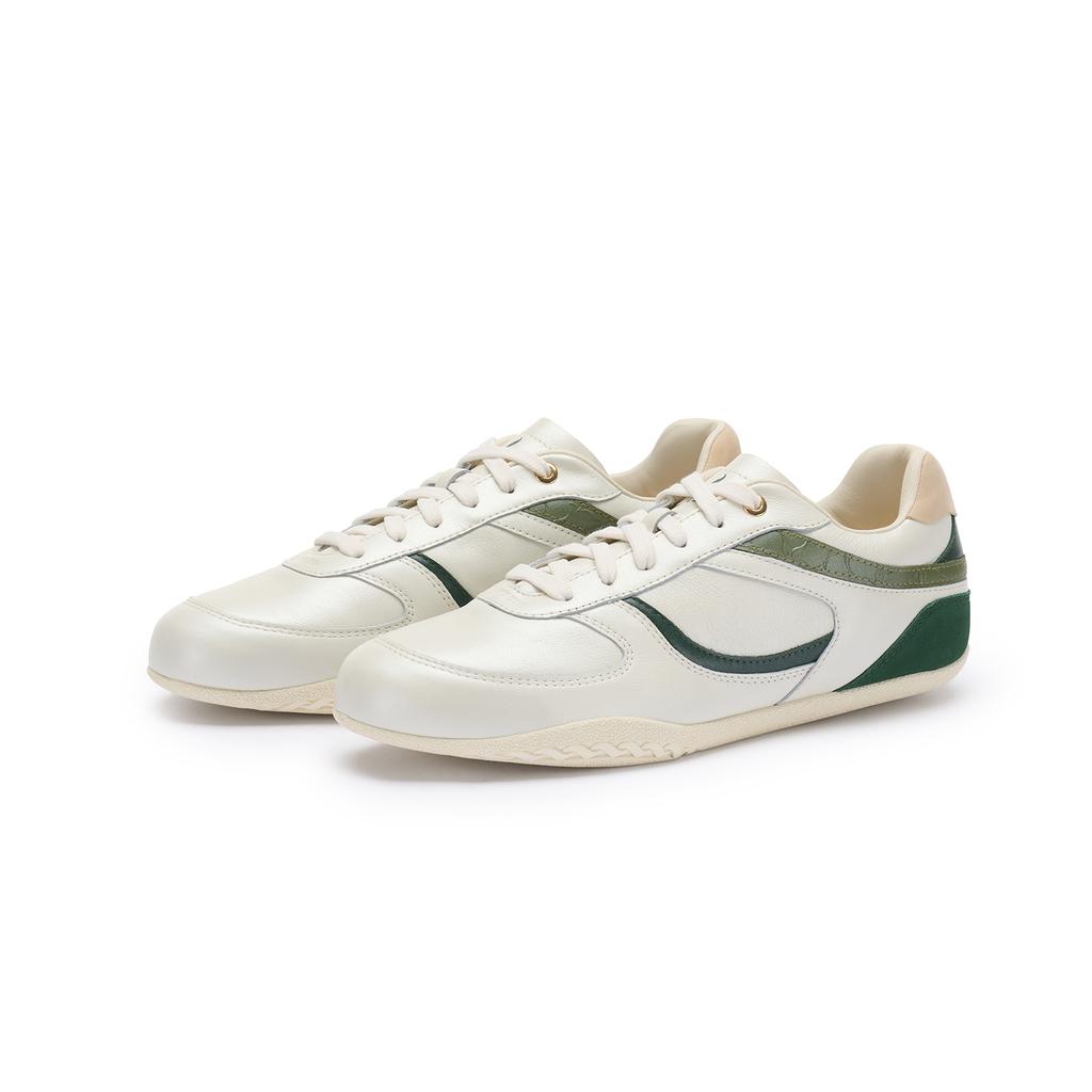Li-Ning 1990 Fog Minimalist Retro Durable Lightweight Low-Top Skate Shoes Women Sneaker Light-Green ALHW022-3