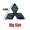 cymvyj1 Interior Steering Wheel Decal for Mitsubishi Car Sticker Decoration Lancer EX Galant ASX Outlander Pajero Eclipse 4.7cm 5.5cm