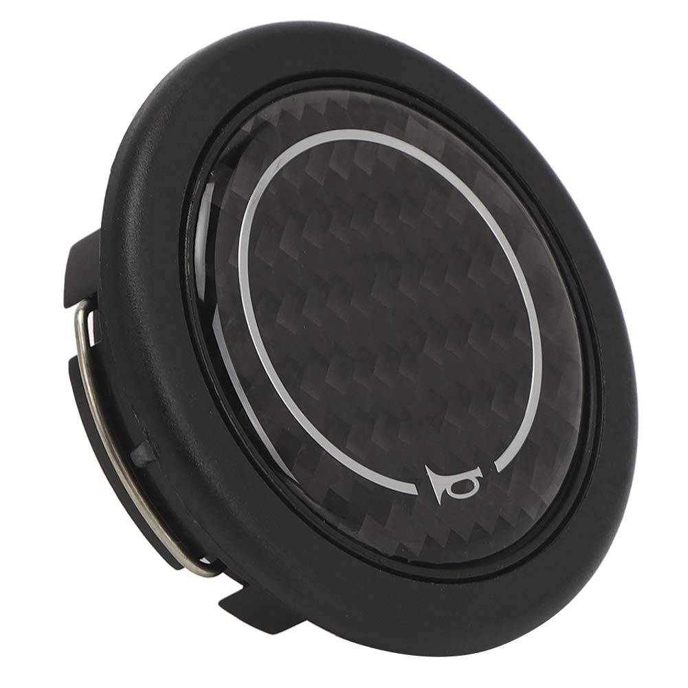 Horn Push Button Carbon Fiber Horn Push Button Kit for 6 Bolts Nardi Steering Wheel Car Modified Accessories