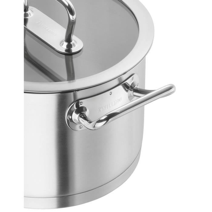 Stockpot - ZWILLING - ZWILLING Pro - 24 Cm - 18/10 Stainless Steel - Glass Lid
