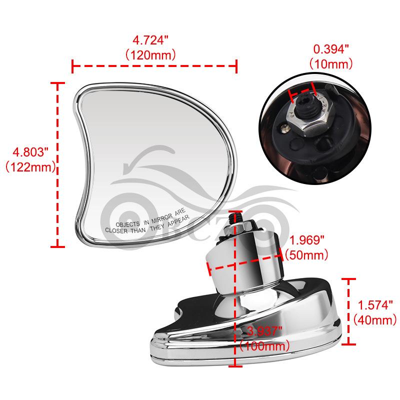 Harley Road/Street Glide Modified Rearview Mirrors (2014+ Motorcycle Accessories)