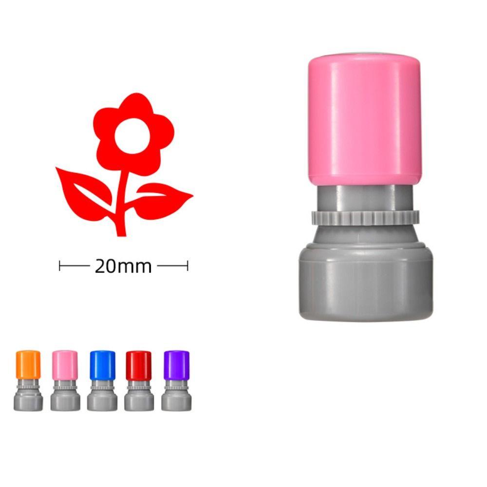 DIY Drawing Toy Star Grading Stamp Self Inking Teacher Review Stamp Rewards Flower Stamp  School