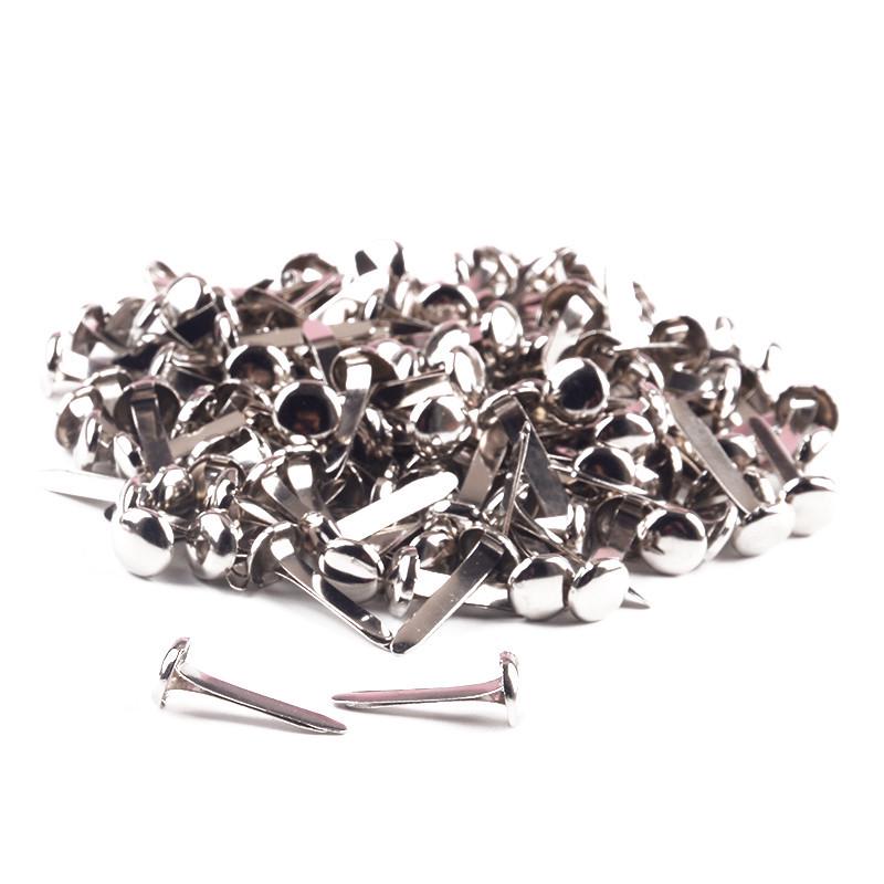 Colorful Children's Handmade Double-Legged Split Brad Nails for DIY Decoration