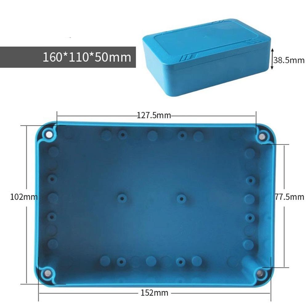 IP67 Waterdichte Behuizing Aansluitdoos ABS Kunststof Blauwe Kleur Elektronische Projectbehuizing Elektrische Projectdoos