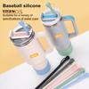 Silicone Straw Cap Dust-Proof Reusable Straw Toppers for Cups Leak Proof Splash Proof Straw Cover Fits Various Cup Eco-friendly Straw Accessory