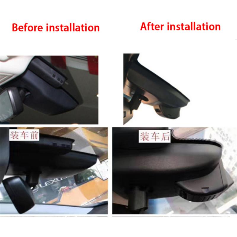 Car Dash Cam Dvr With 1080P 170° Camera With Wifi For Lexus Rx 2016-22