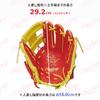 Rawlings Baseball Adult HOH MLB COLOR SYNC Size Worn On Left Glove, Size, Softball, GR5HM934FS, Scarlet/Yellow [Infield], 11.5 (Right-handed Throw,