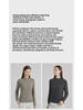 Women's Long-Sleeved Wool Knit Stand Collar Jacket