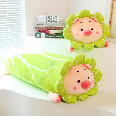 Kreatives Kohlschwein Kissen Langes Kissen Plüschtier Ferkel Puppe Kissen Mädchenbett Super Weich Geburtstagsgeschenk