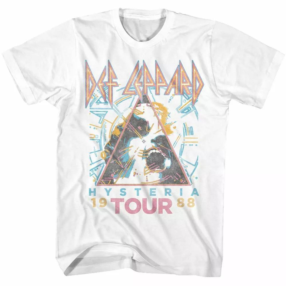 Def Leppard Hysteria 88  White Adult  ALL Size S-5XL CG2298 Unisex T-Shirt S
