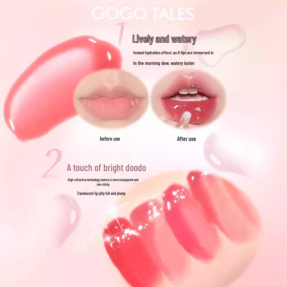 Gogotales Gogo Dance Moisturizing Lip Gloss - Reduces Lip Lines with Mirror Shine and Hydrating Essence