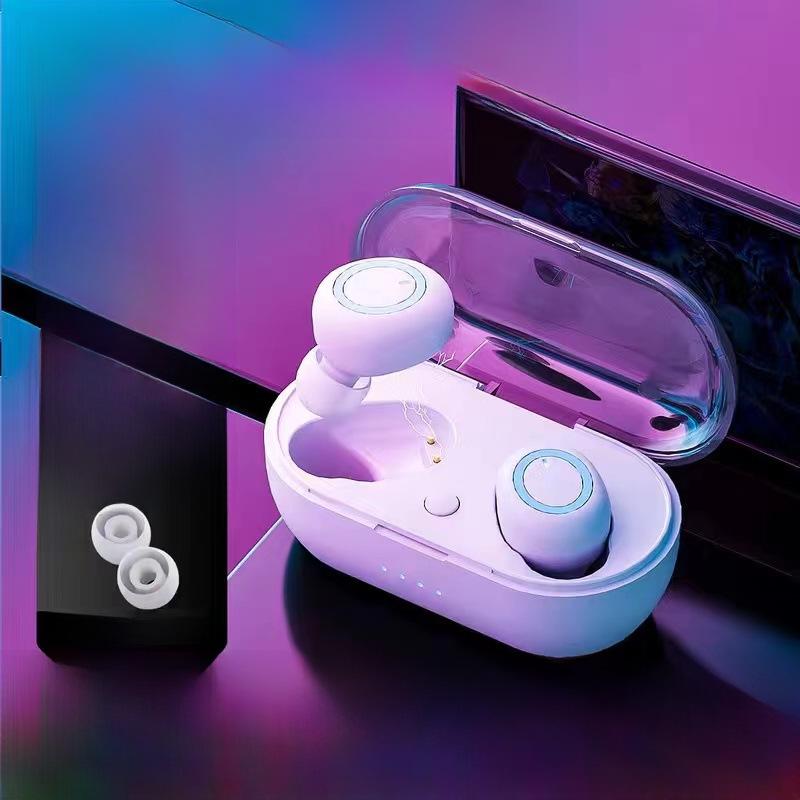 Auriculares Inalámbricos Bluetooth F9 con Reducción de Ruido: Diseño dual in-ear para deportes, música, juegos y rendimiento de baja latencia