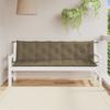 Garden Bench Cushions 2 Pcs Melange Taupe 180 X 50 X 7 Cm Fabric