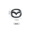 Car Front Grille Badge Trunk Emblem For Mazda 3 Axela Atenza 17-20 Carbon fiber Head Rear Body Decal Accessories FF29