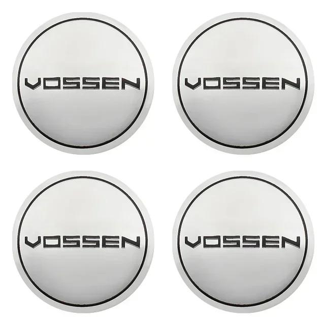 4Pcs 56mm+60mm Vossen Car Hub Center Wheel Caps Emblem Badge Decals Styling Sticker Accessories