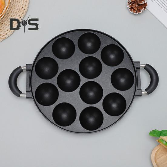 Kuchenform mit 7 Löchern, glatte Omelettpfanne, antihaftbeschichtete Bratpfanne für Oktopusbällchen, Frühstücks-Omelett-Maker
