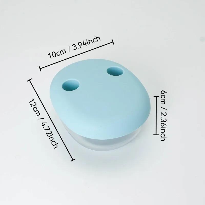 Portable Multifunctional Outdoor Camping Cookie Snack Storage Box Silicone Lid Non-Stick Household Kitchen Storage Organizer