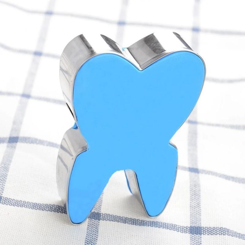 2pcs 3D Tooth Shape Cookie Cutter Stainless Steel Biscuit Tools Baking Cookies Molds Kitchen Cake Decorating Bakeware
