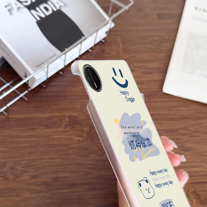 Huawei MatePad Mini Retro Chinese Style Hard Shell Case - Transparent Cartoon Design