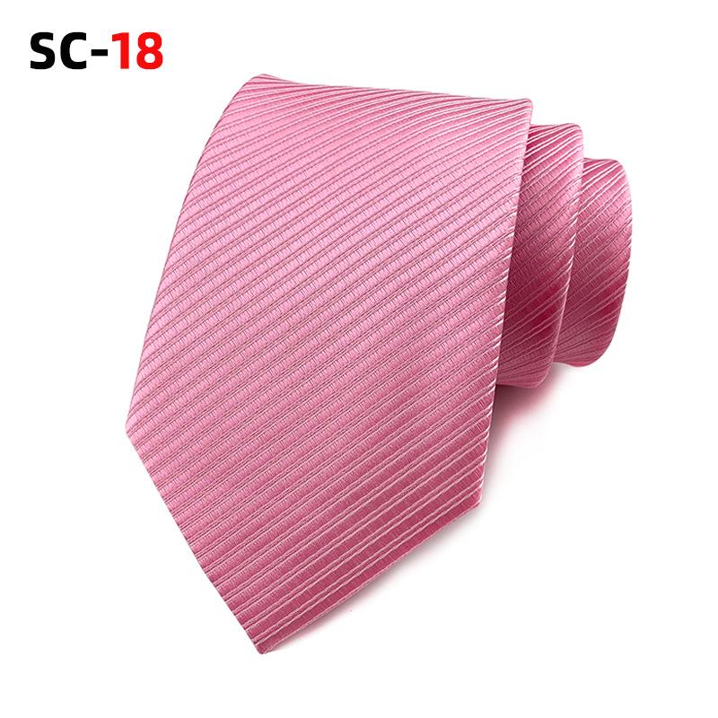 Einfarbige Krawatte aus hochdichtem Satin, 8 cm - Koreanische Mode, Business-Herrenaccessoire