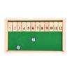Dice Board Game Portable Party Funny Wooden 12 Numbers Flip Tiles Game Toy for Bars KTV Tea House