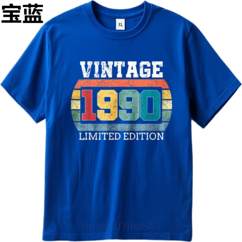 Street Wear For Men Summer Tshirt Funny Tshirt Vintage 1990 Limited Edition Comfort Man Tops Mens Tshirt Essential Tee