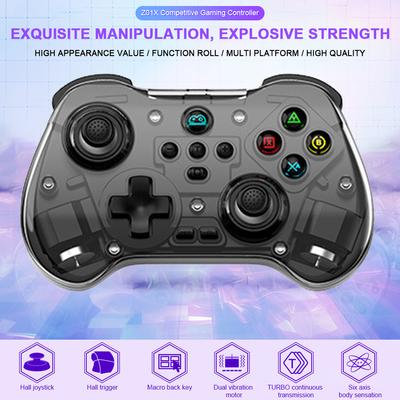 Bluetooth-Compatible Wireless Control Joystick Dual Vibration Gaming Console Controller 6 Axis Gyro for Android/iOS/Switch/PC