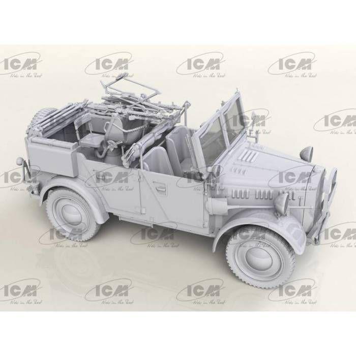 Maquette - ICM - ICM 35584 1/35 Le.Gl.Einheits-pkw Kfz.4 - Échelle 1/35 - Véhicule anti-aérien léger WWII - Réplique