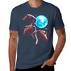 Three Capybara Moon Funny Capybara Meme Mystical Capybara Tshirt Work Basic Short Sleeve Top