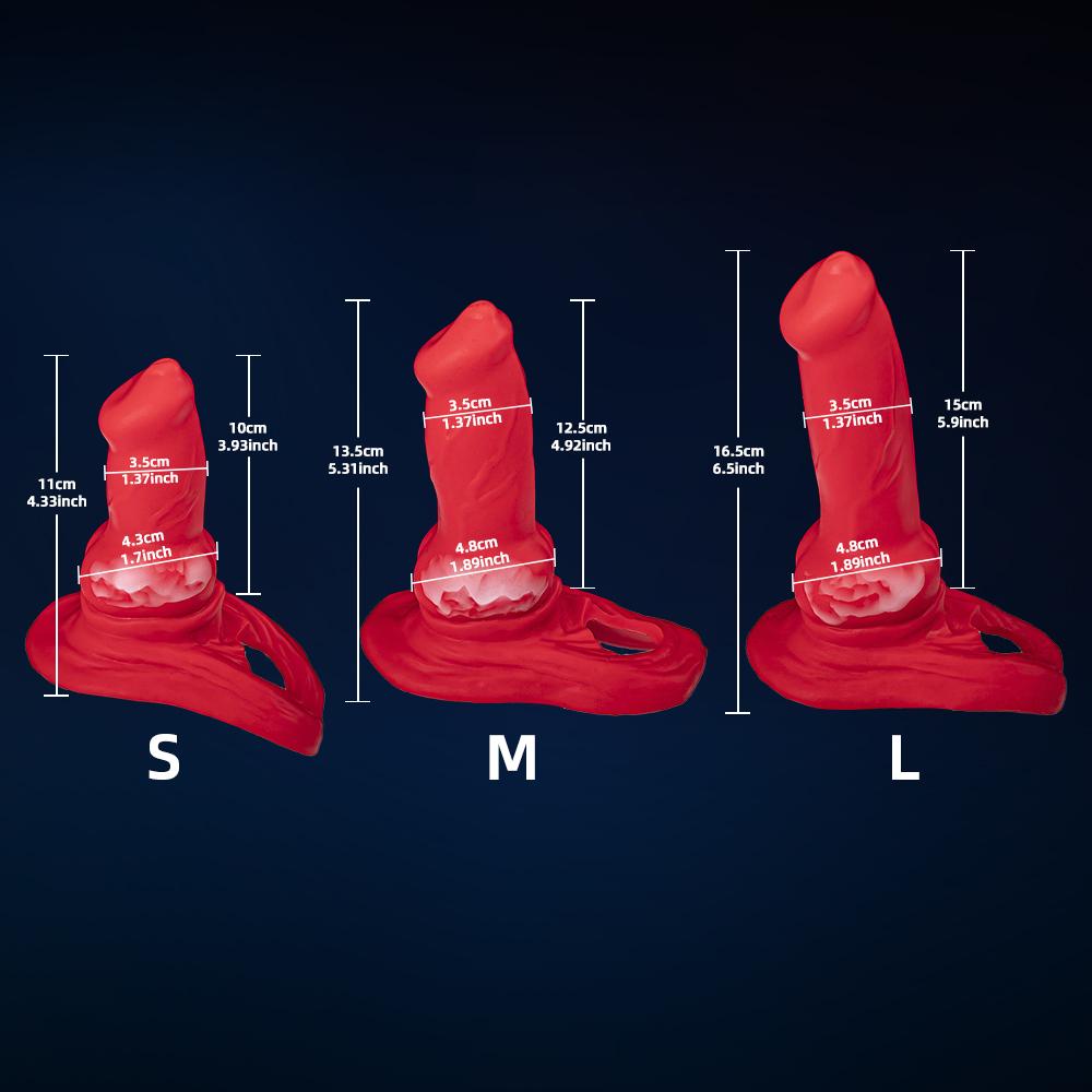 Silicone Penis Sleeve Realistic Dog Cock Sleeve Penis Enlargement Adult Tool Male Lasting Toys Penis Extender Reusable Condoms