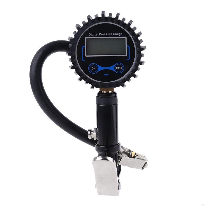 92MF Tire Pressure Gauge Heavy Duty Air Pressure Gauge Air Compressor Inflating Tube Car Truck Motorcycle Air Compressor