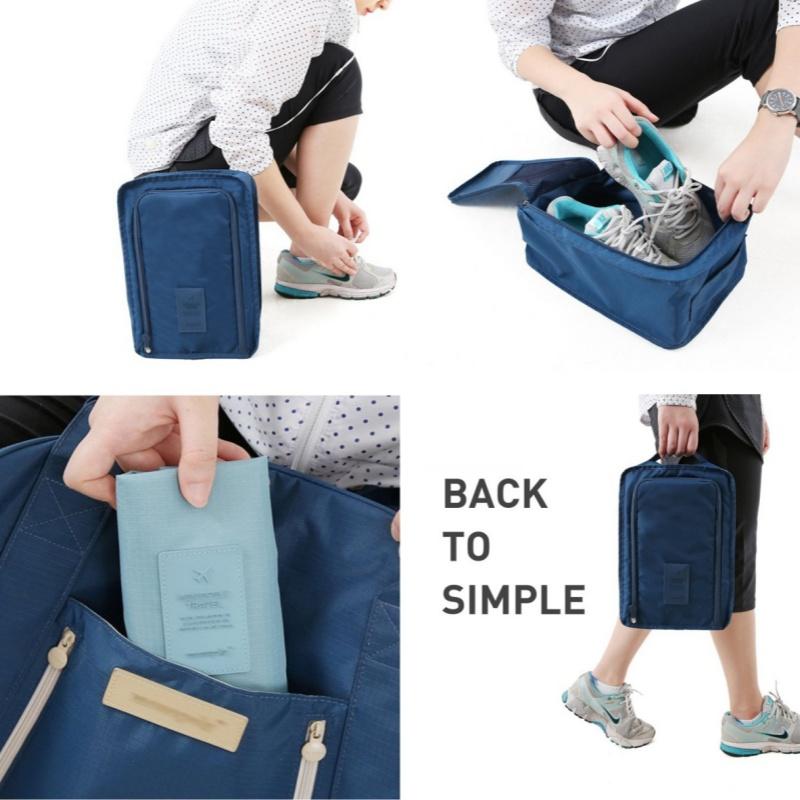 Waterproof Shoes Bag For Sport Foldable Shoe Box Travel Portable Organizer Storage Shoe Pouch Futsal Bag