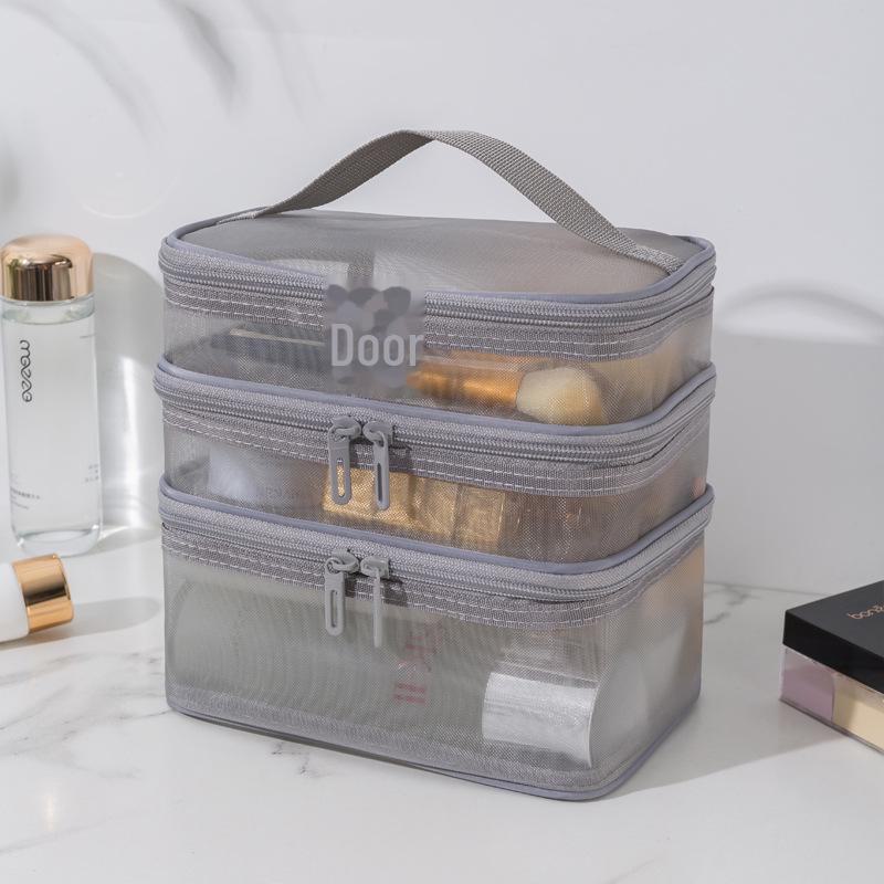 Portable Large-Capacity Toiletry and Cosmetic Bag with Palace Style and Optional Logo