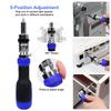 13 in 1 Ratchet Screwdriver Set 180° Pivoting Adjustable Angle Screwdriver Portable Multibit Screwdriver Tool Screw Driver Set