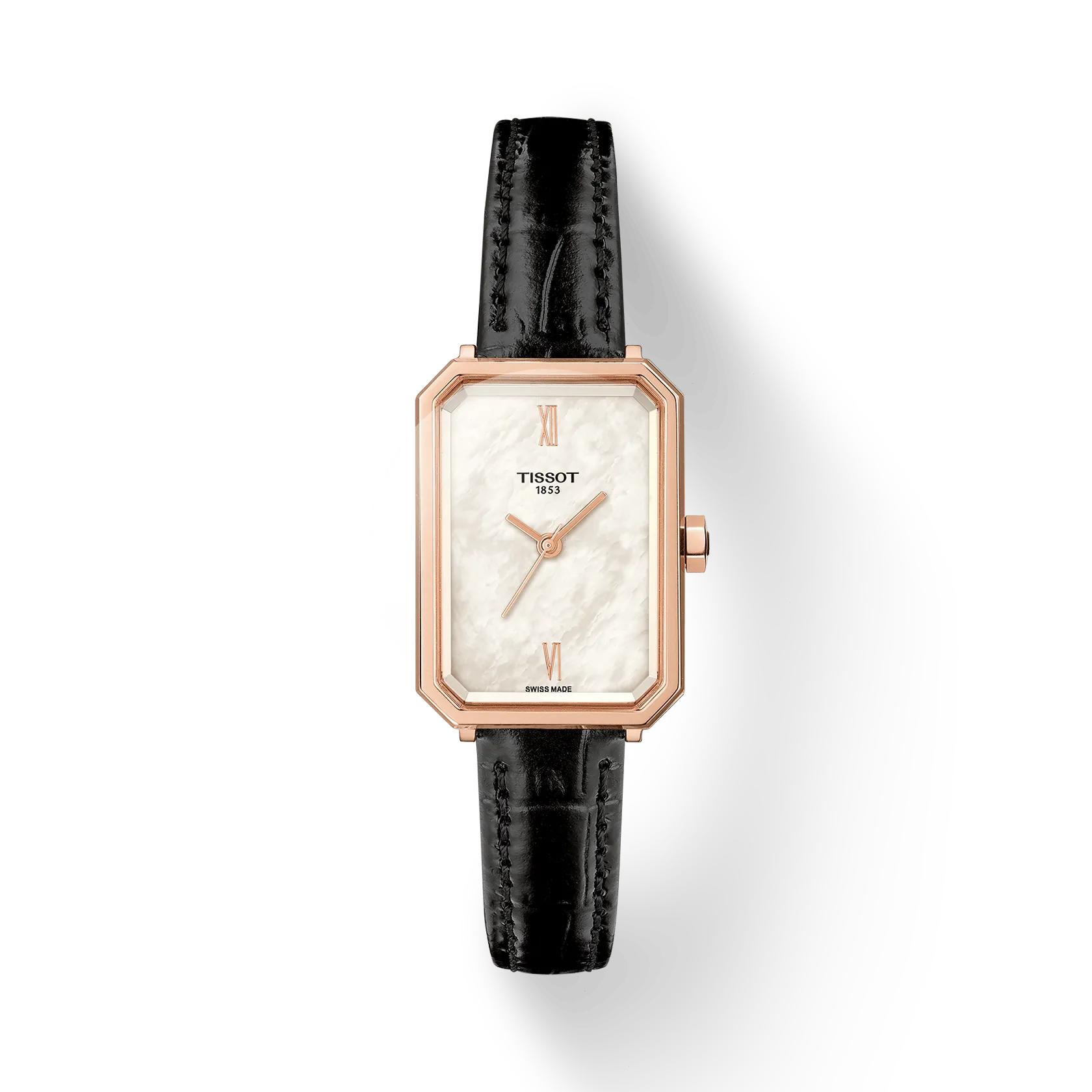 Tissot Leather Strap white mother of pearl Dial Men s Fashion Watch T160.110.36.113.00 белый