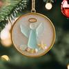 Christmas Tree Ornaments Acrylic Christmas Coastal Decoration Beach Themed Pendant For Window Wall Living Room Holiday Home