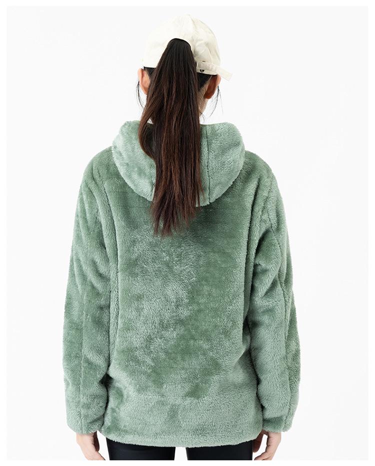 USB-Beheiztes Korallenfleece-Sweatshirt für Damen & Herren - Neun-Zonen-Konstanttemperaturjacke