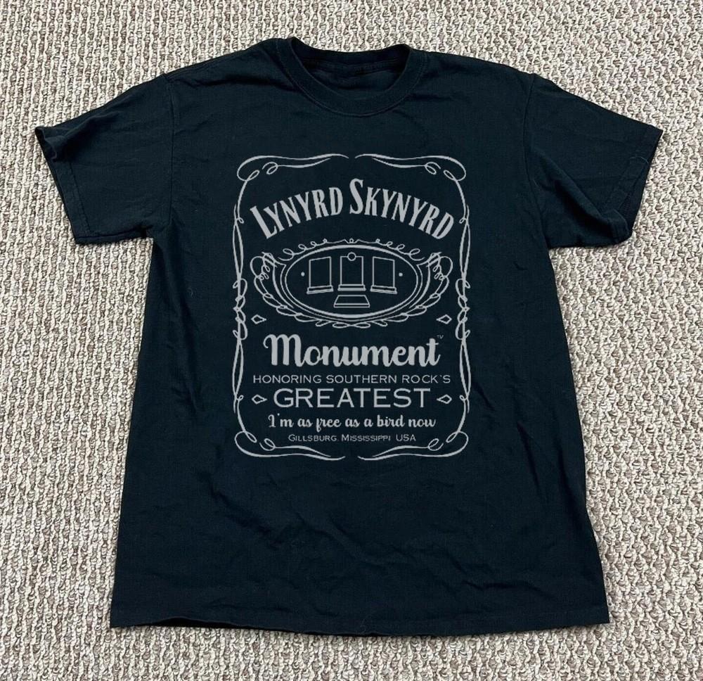Vintage Lynyrd Skynyrd Monument Tribute T-Shirt, Black Unisex T-Shirt, Size S-5X Unisex T-Shirt S