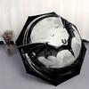 Moonlit Flight: Bat Wings Moon StickerUmbrella, Portable 3-Fold Compact Umbrella for Men & Women Gift