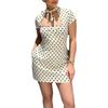 Skirt Women's Summer Dress, Women's Clothing, Polka Dot Lace-Up Short Skirt Holiday Dress