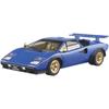 AOSHIMA The Supercar No.18 1/24 '76 Wolf Countach Ver.2 Plastic Model Kit (Color-Coded)