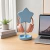 Cute Star Headphone Stand with Storage Tray, 3D Printed PLA Headset Hanger & Desk Organizer, Macaron Color Gaming Office Decor, Multi-Functional