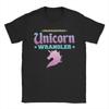 Professional Unicorn Wrangler T Shirt Summer Cotton T Shirts For Mens Printed Tee Shirt ShortSleeve Y2K Basic Top Tees